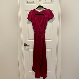 Baltic Born long wrap dress XS wine color